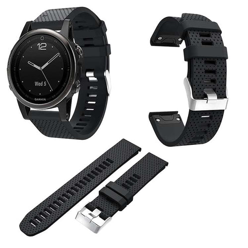 black-garmin-quatix-5-watch-straps-nz-silicone-watch-bands-aus