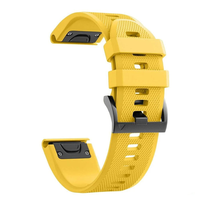 yellow-garmin-quatix-5-watch-straps-nz-silicone-watch-bands-aus