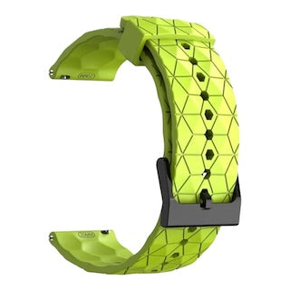 lime-green-hex-patterngarmin-venu-sq-watch-straps-nz-silicone-football-pattern-watch-bands-aus