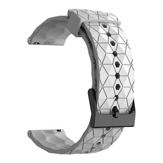 white-hex-patterngarmin-vivoactive-3-watch-straps-nz-silicone-football-pattern-watch-bands-aus