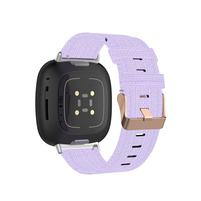 lavender-fitbit-versa-watch-straps-nz-canvas-watch-bands-aus
