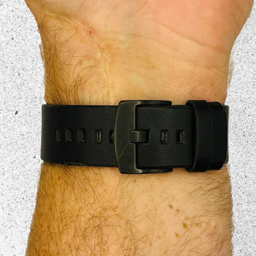 black-black-buckle-xiaomi-amazfit-stratos,-stratos-2-watch-straps-nz-leather-watch-bands-aus