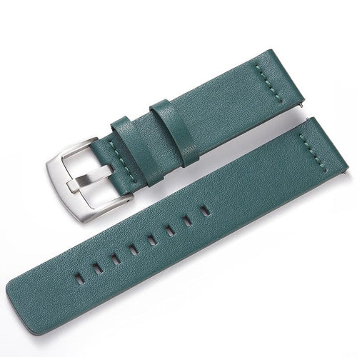 green-silver-buckle-xiaomi-amazfit-stratos,-stratos-2-watch-straps-nz-leather-watch-bands-aus