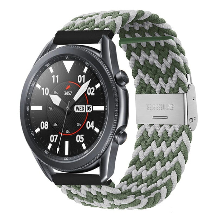 green-white-zig-samsung-galaxy-watch-6-classic-(47mm)-watch-straps-nz-nylon-braided-loop-watch-bands-aus