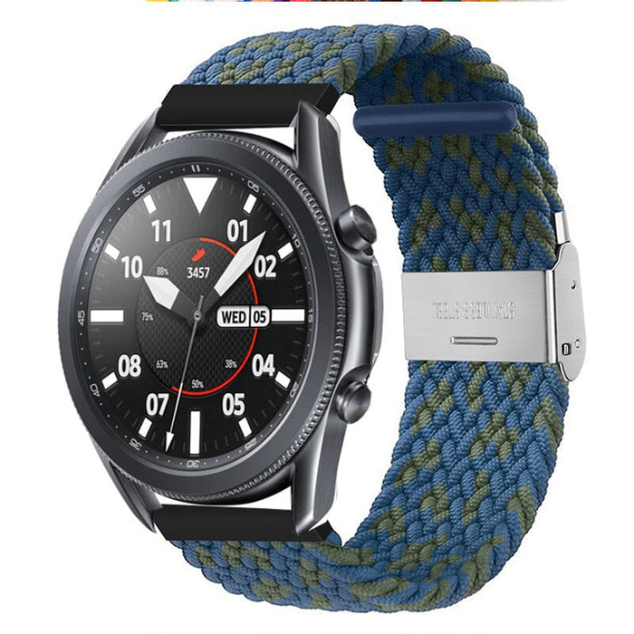 green-blue-zig-samsung-galaxy-watch-6-classic-(47mm)-watch-straps-nz-nylon-braided-loop-watch-bands-aus