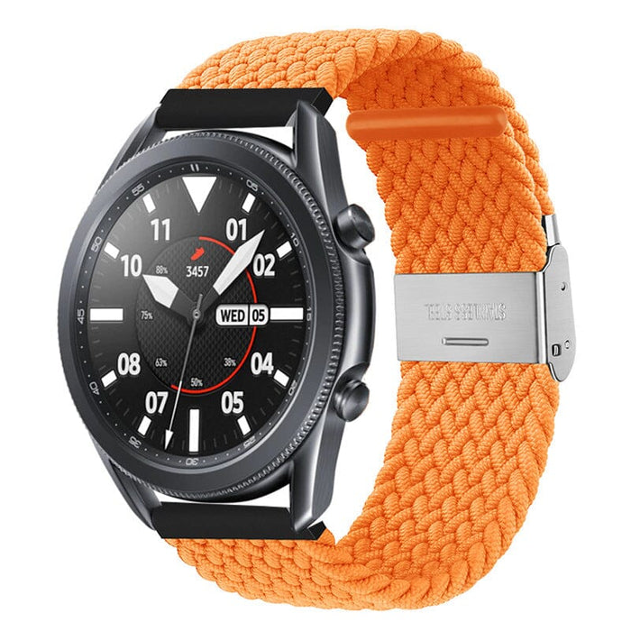 orange-samsung-galaxy-watch-6-classic-(47mm)-watch-straps-nz-nylon-braided-loop-watch-bands-aus