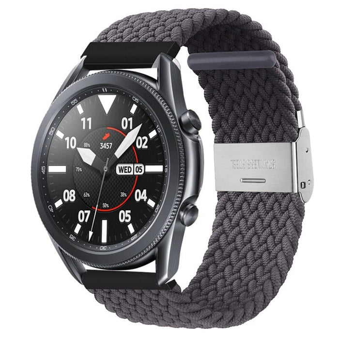 dark-grey-garmin-20mm-range-watch-straps-nz-nylon-braided-loop-watch-bands-aus