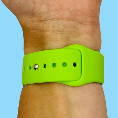 lime-green-garmin-forerunner-955-watch-straps-nz-silicone-button-watch-bands-aus
