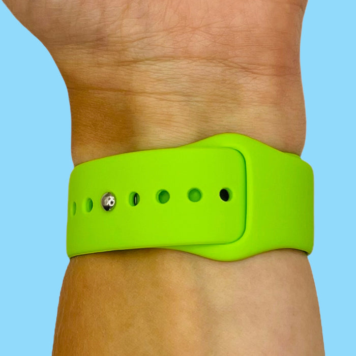 lime-green-samsung-galaxy-watch-6-classic-(47mm)-watch-straps-nz-silicone-button-watch-bands-aus