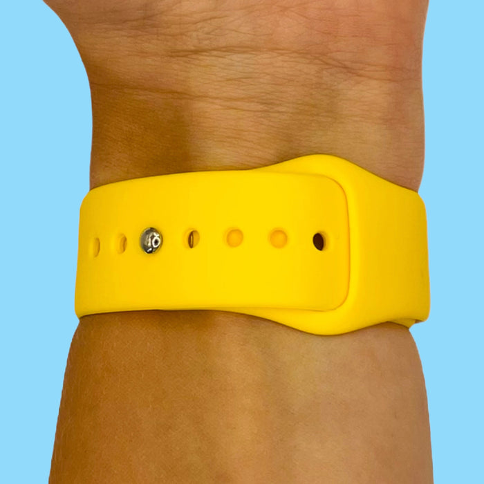yellow-garmin-forerunner-955-watch-straps-nz-silicone-button-watch-bands-aus