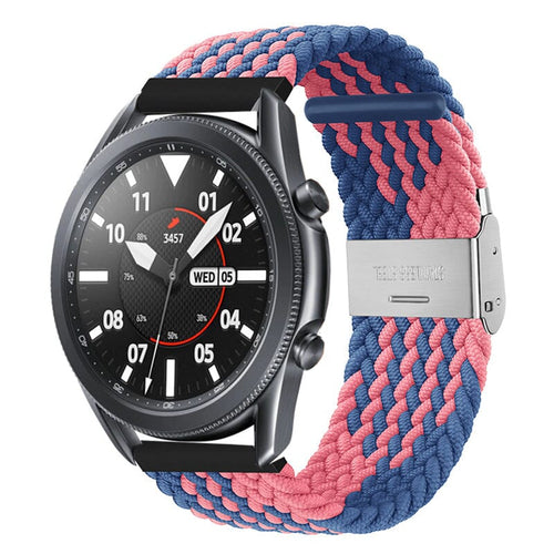 blue-pink-samsung-galaxy-watch-6-classic-(47mm)-watch-straps-nz-nylon-braided-loop-watch-bands-aus