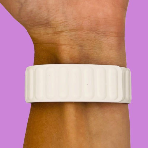white-garmin-forerunner-255s-watch-straps-nz-magnetic-silicone-watch-bands-aus