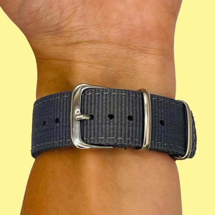 grey-samsung-galaxy-watch-5-(40-44mm)-watch-straps-nz-nato-nylon-watch-bands-aus