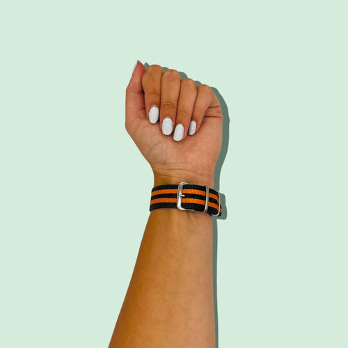black-orange-fitbit-versa-4-watch-straps-nz-nato-nylon-watch-bands-aus