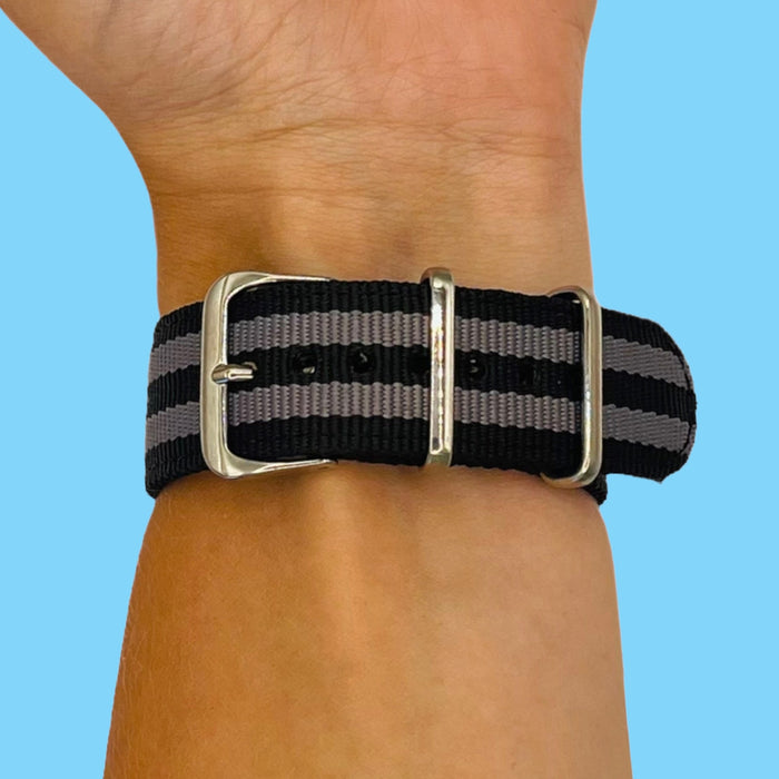 black-grey-google-pixel-watch-2-watch-straps-nz-nato-nylon-watch-bands-aus