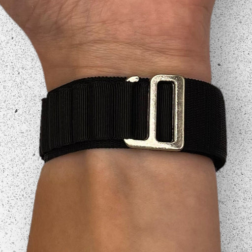 black-ticwatch-e3-watch-straps-nz-alpine-loop-watch-bands-aus