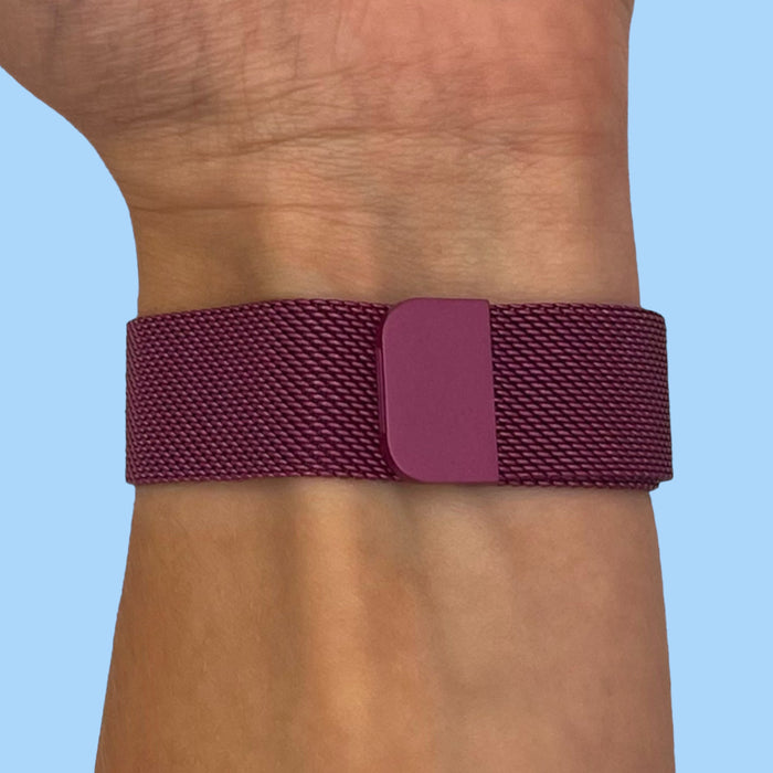 purple-metal-amazfit-22mm-range-watch-straps-nz-milanese-watch-bands-aus
