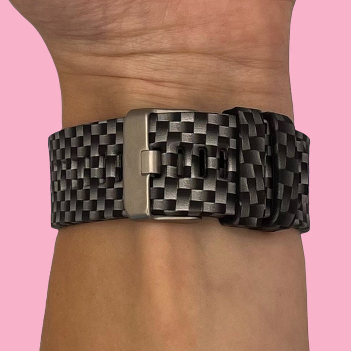black-checks-garmin-d2-mach-1-watch-straps-nz-pattern-silicone-watch-bands-aus