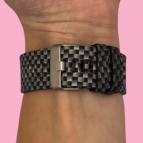 black-checks-garmin-forerunner-955-watch-straps-nz-pattern-silicone-watch-bands-aus