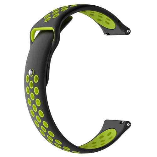 black-green-garmin-20mm-range-watch-straps-nz-silicone-sports-watch-bands-aus