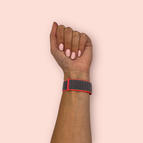 electric-pink-garmin-d2-mach-1-watch-straps-nz-nylon-sports-loop-watch-bands-aus