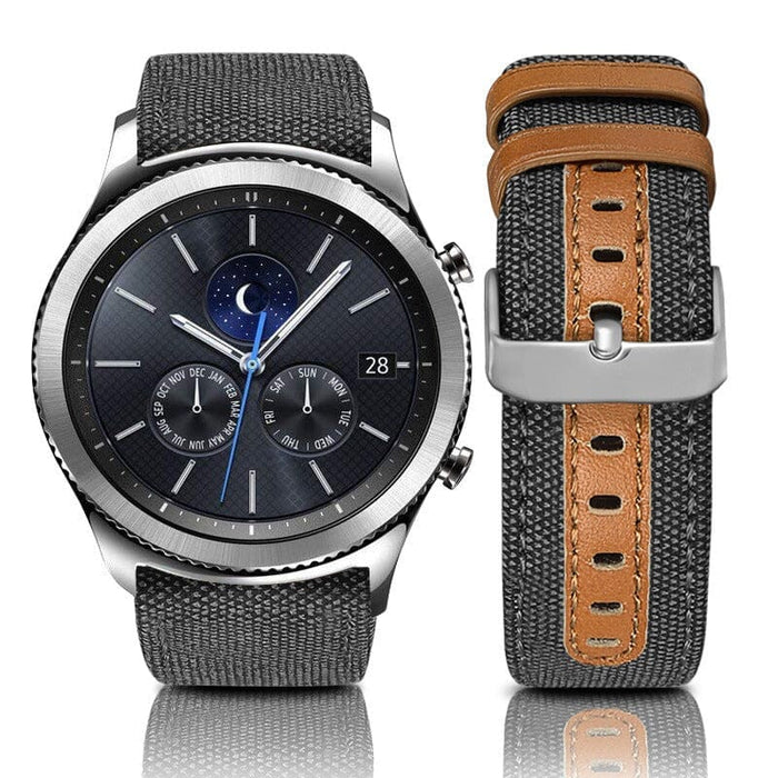 charcoal-garmin-quatix-7-watch-straps-nz-denim-watch-bands-aus