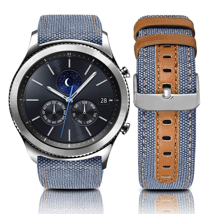 light-blue-samsung-galaxy-watch-5-pro-(45mm)-watch-straps-nz-denim-watch-bands-aus