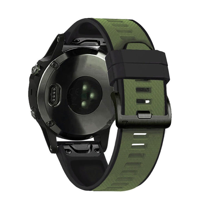 army-green-garmin-quatix-7-watch-straps-nz-dual-colour-sports-watch-bands-aus