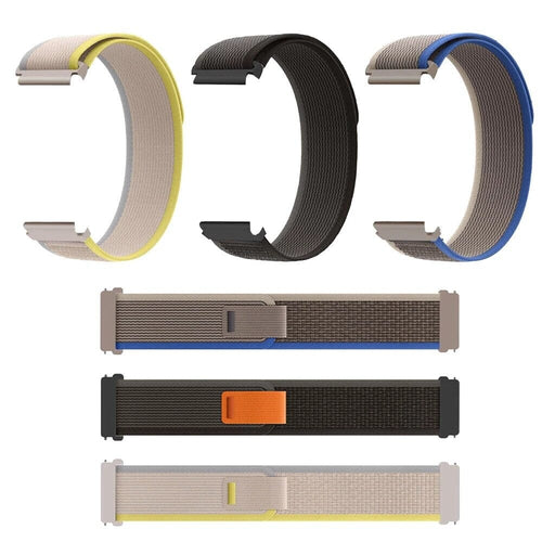 black-grey-orange-oppo-watch-2-46mm-watch-straps-nz-trail-loop-watch-bands-aus