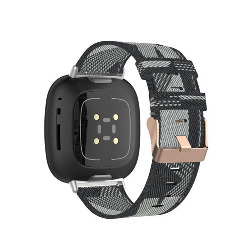 grey-pattern-garmin-venu-3s-watch-straps-nz-canvas-watch-bands-aus