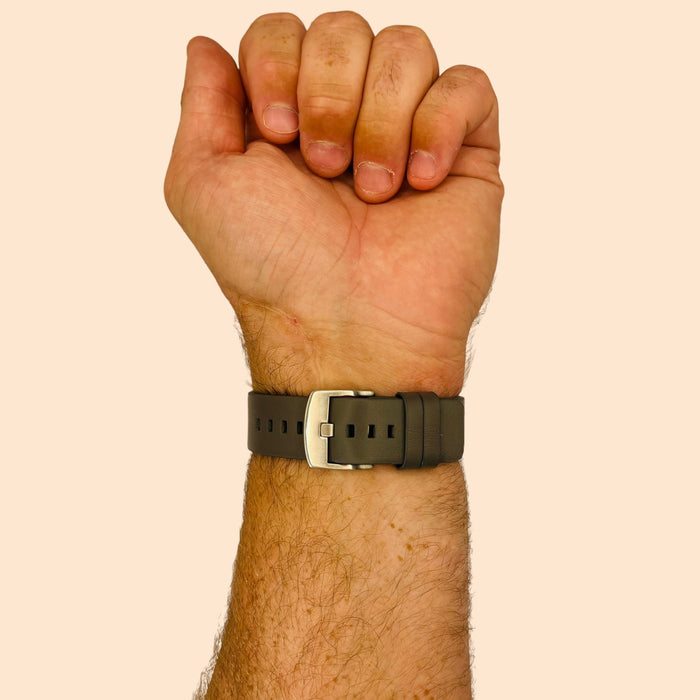 grey-silver-buckle-huawei-watch-gt4-46mm-watch-straps-nz-leather-watch-bands-aus