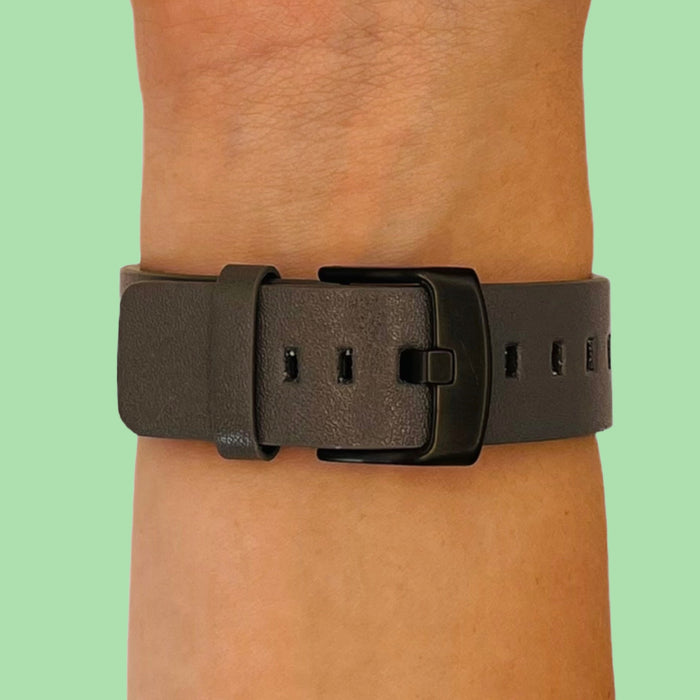 grey-black-buckle-huawei-watch-gt4-46mm-watch-straps-nz-leather-watch-bands-aus