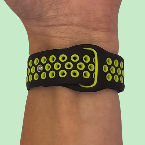 black-green-garmin-bounce-watch-straps-nz-silicone-sports-watch-bands-aus