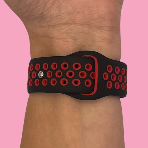 black-red-3plus-vibe-smartwatch-watch-straps-nz-silicone-sports-watch-bands-aus
