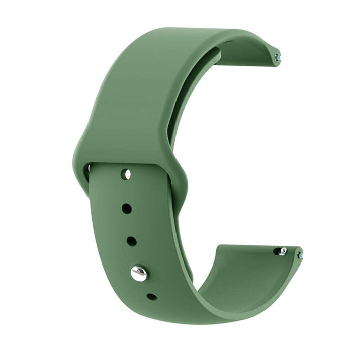 olive-samsung-galaxy-watch-6-classic-(47mm)-watch-straps-nz-silicone-button-watch-bands-aus
