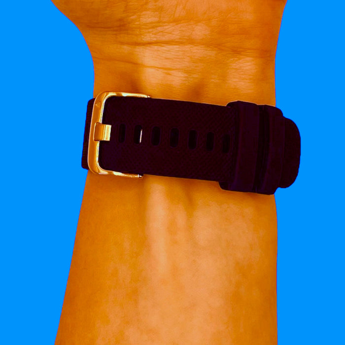 navy-blue-rose-gold-buckle-samsung-galaxy-watch-6-classic-(43mm)-watch-straps-nz-silicone-watch-bands-aus