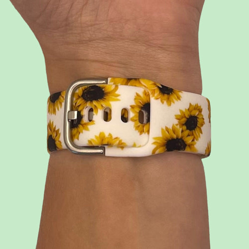 sunflowers-white-huawei-watch-ultimate-watch-straps-nz-pattern-straps-watch-bands-aus