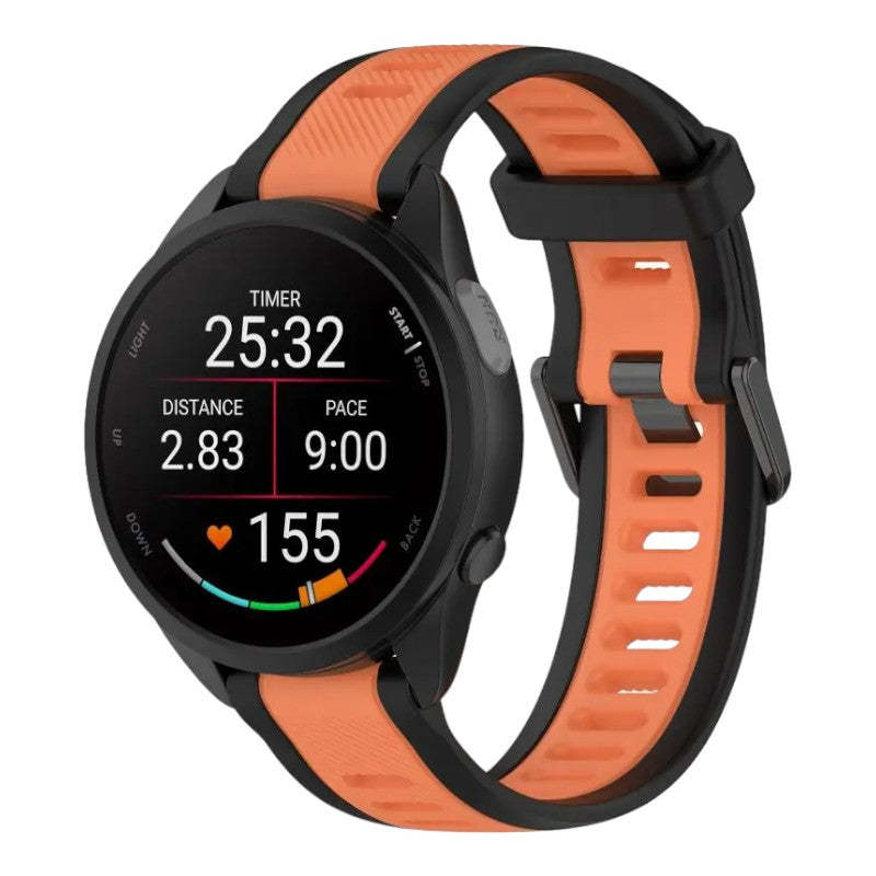 black-orange-garmin-forerunner-245-watch-straps-nz-dual-colour-silicone-watch-bands-aus-996611