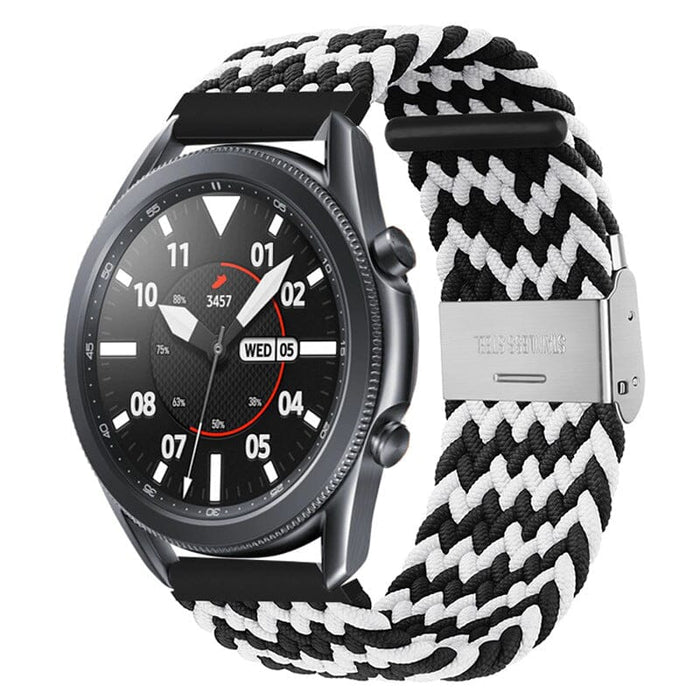 black-white-zig-garmin-venu-4-(45mm)-watch-straps-nz-nylon-braided-loop-watch-bands-aus