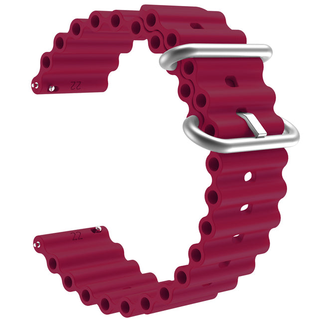 maroon-ocean-bands-garmin-venu-4-(41mm)-watch-straps-nz-ocean-band-silicone-watch-bands-aus