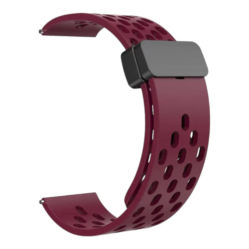 maroon-magnetic-sports-garmin-quatix-6x-watch-straps-nz-magnetic-sports-watch-bands-aus