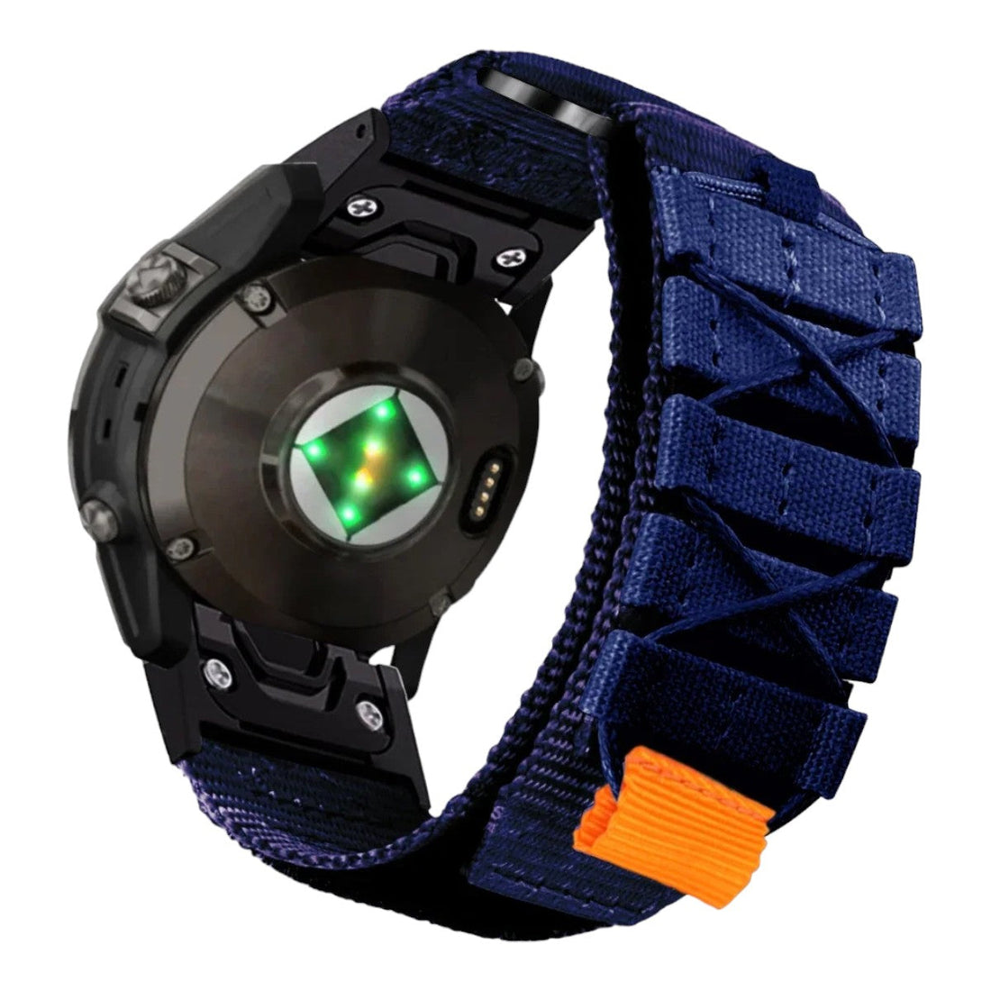 blue-garmin-quatix-8-(47mm)-watch-straps-nz-nylon-sport-watch-bands-aus
