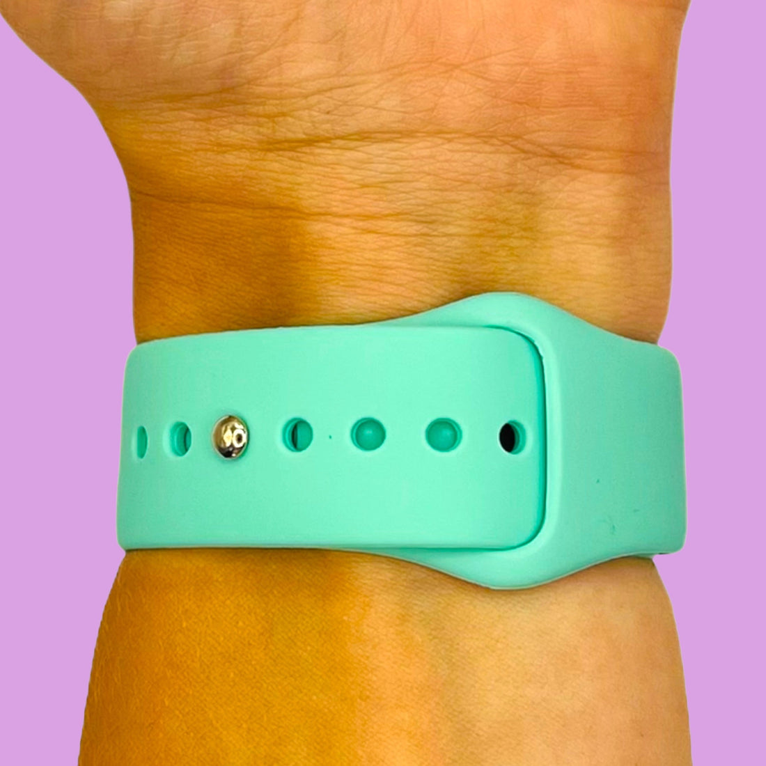 teal-garmin-fenix-8-(43mm)-watch-straps-nz-silicone-button-watch-bands-aus