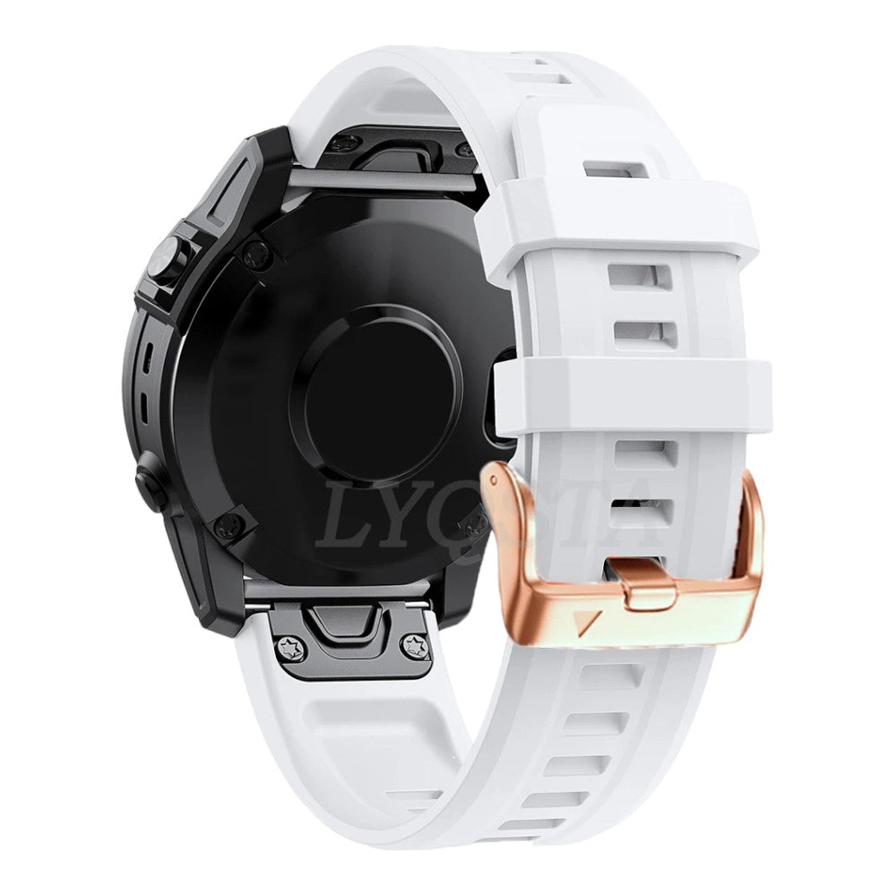 Best Budget Rose Gold And Rubber 24 mm Watch Band Replacement MK5596_K0025989 main image 1