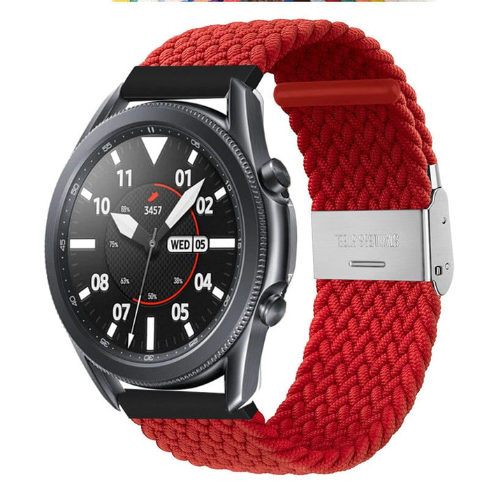 red-coros-apex-4-(42mm)-watch-straps-nz-nylon-braided-loop-watch-bands-aus