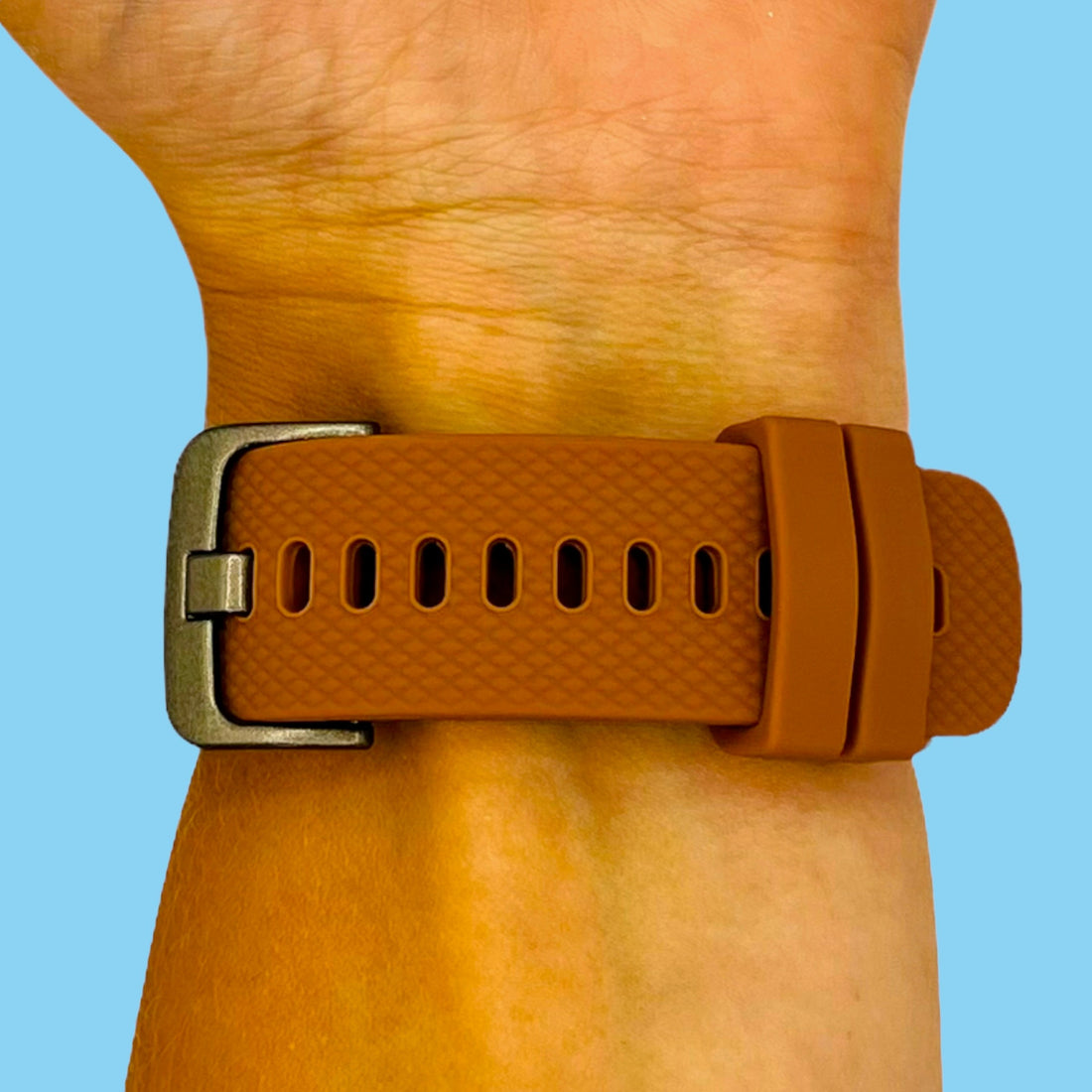 brown-lotus-22mm-range-watch-straps-nz-silicone-watch-bands-aus