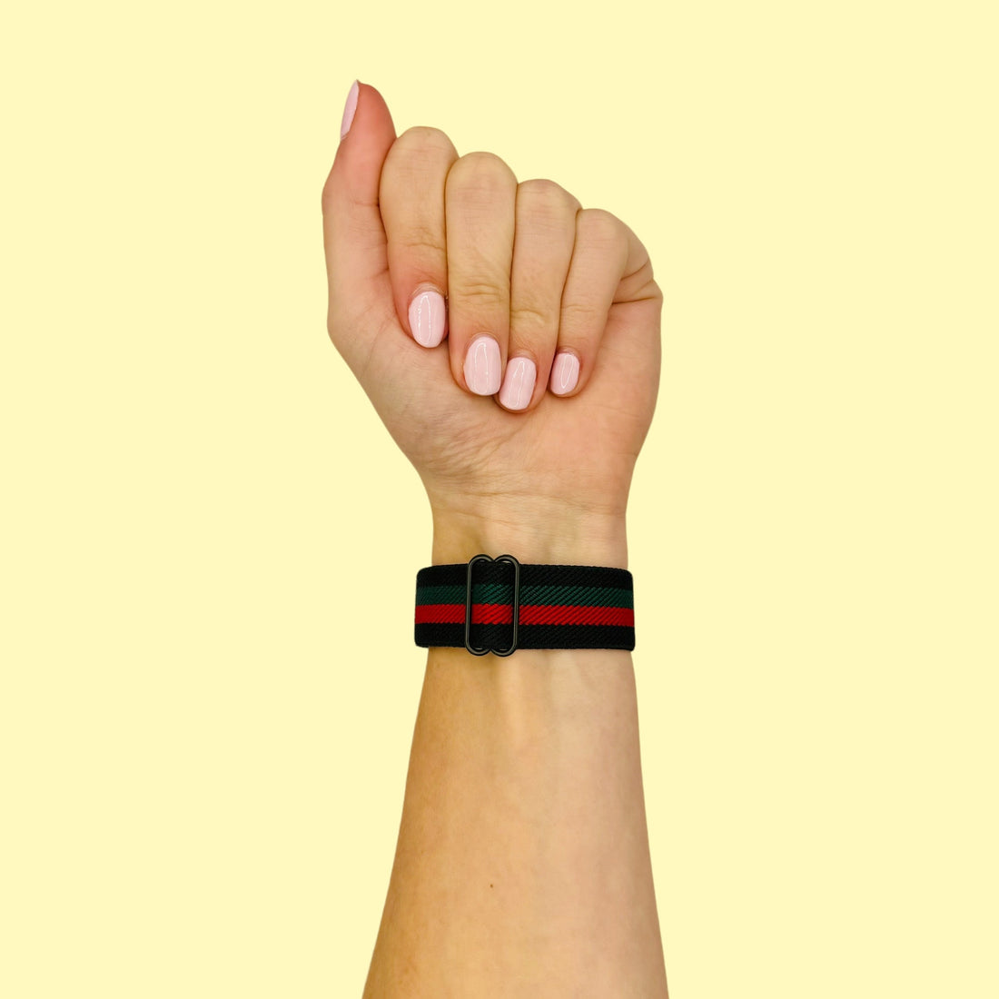 black-red-green-stripe-garmin-forerunner-255s-watch-straps-nz-braided-loop-flex-watch-bands-aus-996722