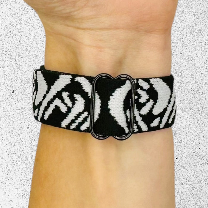 zebra-white-garmin-vivoactive-4-watch-straps-nz-braided-loop-flex-watch-bands-aus