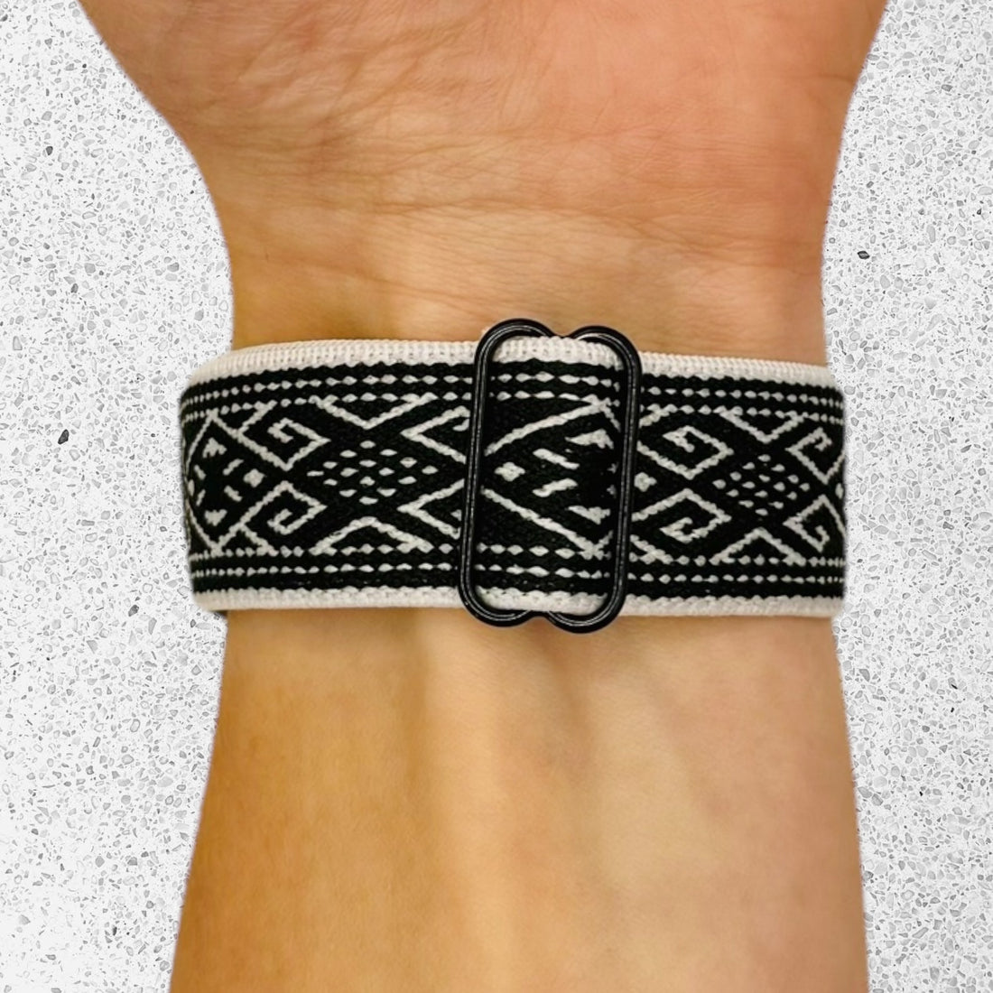 bohemian-black-white-ticwatch-e-c2-watch-straps-nz-braided-loop-flex-watch-bands-aus-996776
