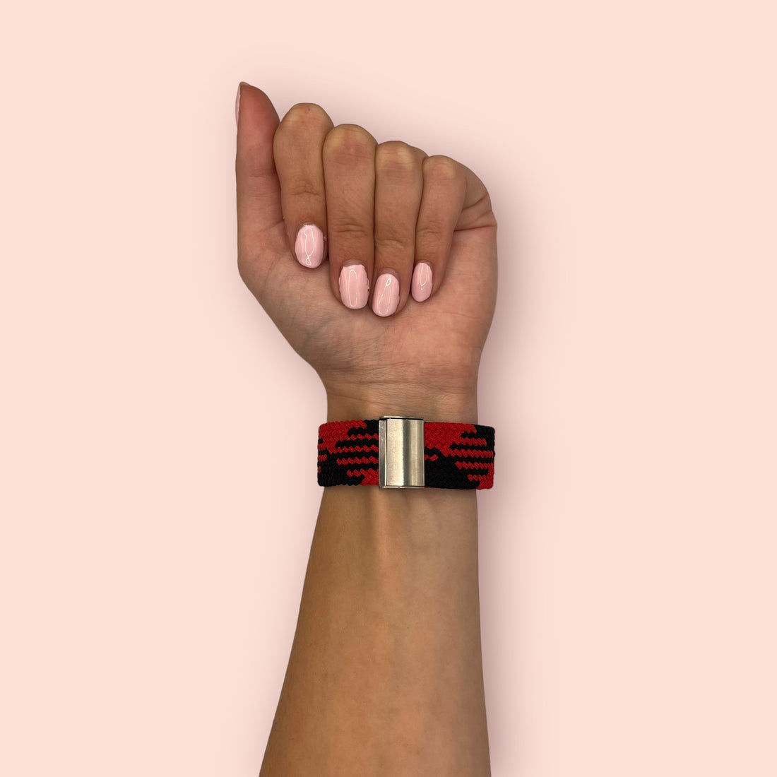 red-white-garmin-forerunner-255s-watch-straps-nz-nylon-braided-loop-watch-bands-aus-997100